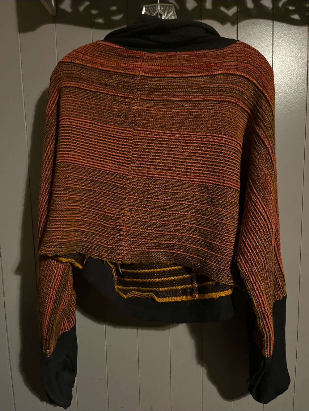 Free People Catch A Smile striped cropped sweater sunset colorway - Picture 4 of 5